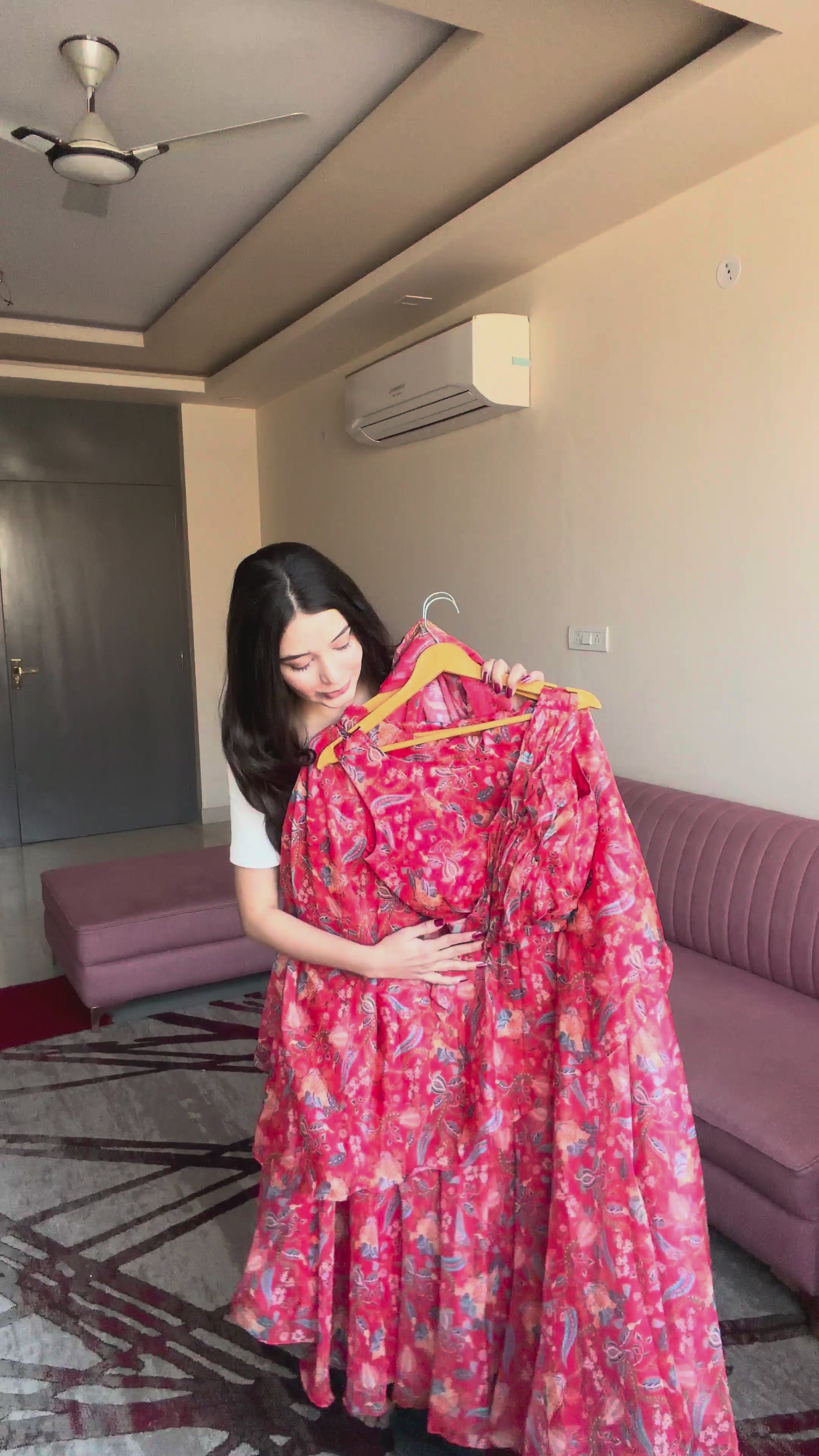 Designer Party Wear Floral Lehenga Choli Set