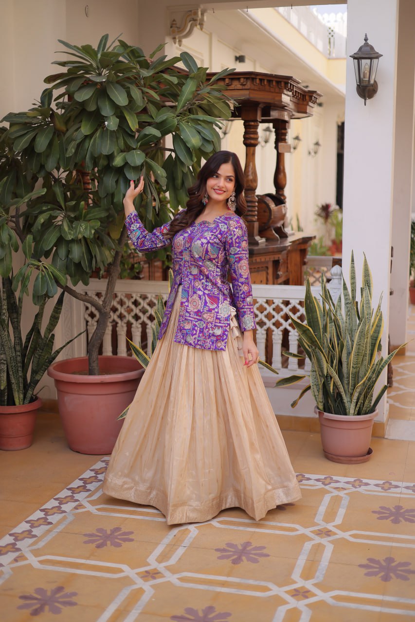 Classic Ethnic Embroidery Lehenga Choli Set