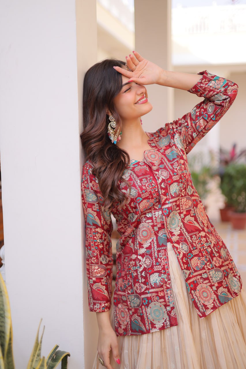 Classic Ethnic Embroidery Lehenga Choli Set