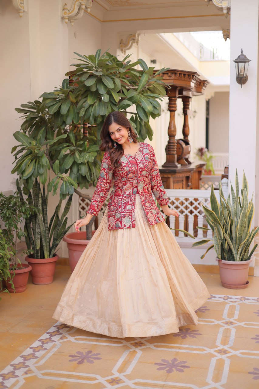 Classic Ethnic Embroidery Lehenga Choli Set