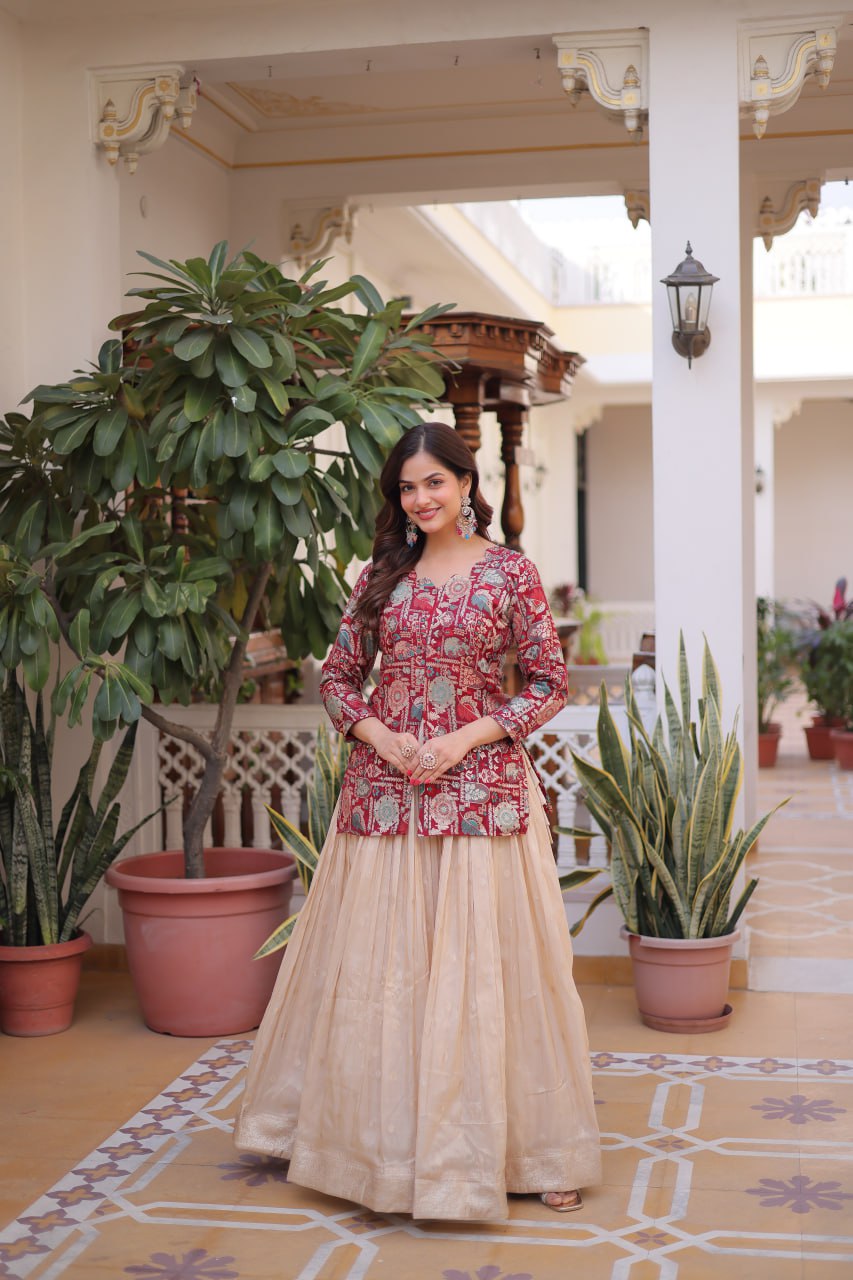 Classic Ethnic Embroidery Lehenga Choli Set