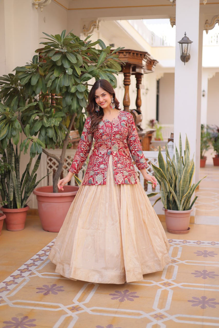 Classic Ethnic Embroidery Lehenga Choli Set